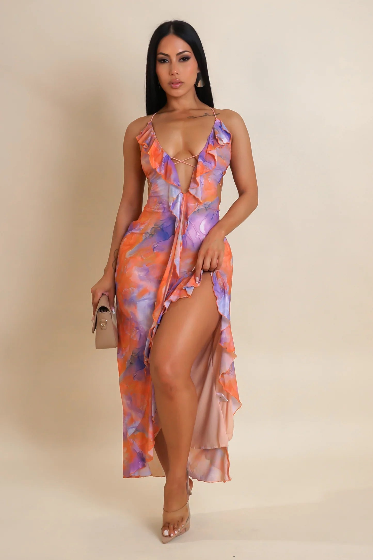 orange brunch dress Brunch Chic Maxi Dress - Orange