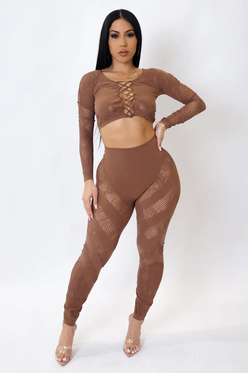 See Right Through You Pants Set