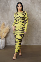 KEEPER MIDI DRESS - YELLOW