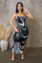 FOR ME MIDI DRESS - BLACK